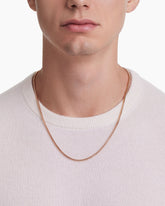 Box Chain Necklace in 18K Rose Gold, 2.7mm